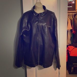Machine clothing company real leather jacket  2x